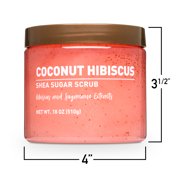 Shea Sugar Scrub, Coconut Hibiscus, 18 oz