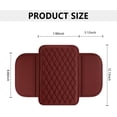 thumbnail image 2 of Upgraded Car Center Console Cover,Microfiber Leather Car Armrest Cover Cushion with 2 Storage Bags,Universal Car Armrest Storage Box Car Interior Accessories for Most Vehicles (Red), 2 of 11