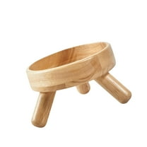 balikha Elevated Cat Bowl Stand Food Dispenser Rack Portable Waterer Shelf Water And Food Bowl Stand Pet Food Feeder Holder for Puppy 16x16x9cm