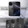 thumbnail image 2 of JETech Magnetic Case for iPhone 16 Pro Max 6.9-Inch Compatible with MagSafe, Shockproof Phone Bumper Cover, Solid Color Matte TPU Frame, Anti-Scratch Clear Back (Black), 2 of 6