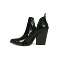 thumbnail image 4 of Women's Cutout Pointed Square Tip Stacked Heel Ankle Bootie 19797, 4 of 6