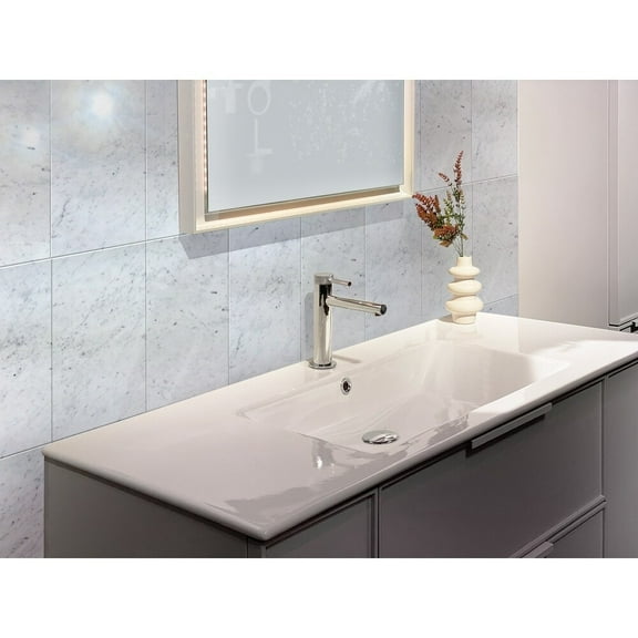 Apollo Tile   Gray 12-in. x 24-in. Polished Marble Subway Tile (10 Sq ft/case)