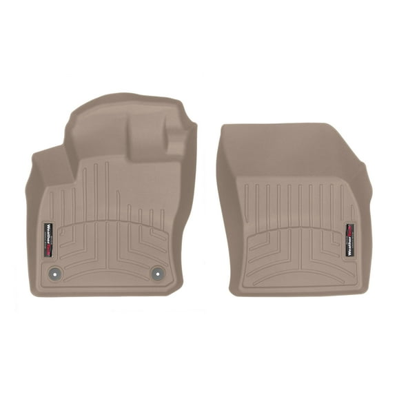 WeatherTech Custom Fit FloorLiners compatible with 2020-2024 VW Tiguan - 1st Row (Driver & Passenger), Tan