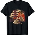 thumbnail image 1 of Fox Eating Ramen Pagoda Tower Bonsai Tree Fox Ramen Bowl Camiseta, 1 of 2