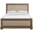 thumbnail image 1 of Progressive Furniture Willow Wood Upholstered Queen Bed in Distressed Pine Tan, 1 of 6