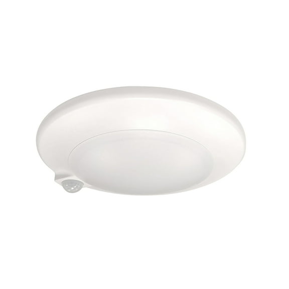 Nora Lighting Nlopac-R7ms40 Opal 8" Wide 4000K Led Flush Mount Ceiling Fixture - White