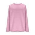 thumbnail image 5 of Womens Sherpa Lined Tunic Tops Plain Pullover Sweaters Side Split Fleece Warm Winter Clothes Long Tops for Leggings (2XL, Pink), 5 of 7