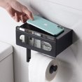 thumbnail image 5 of Dispensador de toallitas desechables, organizador de montaje en pared para baño con construcción de acero inoxidable, resistente al agua y a altas temperaturas para un fácil acceso a los productos de, 5 of 5