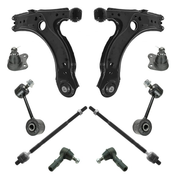 TRQ Steering Suspension Kit Ball Joint Control Arm Tie Rods Sway Link PSA59249 Fits select: 1999-2005 VOLKSWAGEN JETTA, 1998-2000 VOLKSWAGEN NEW BEETLE