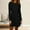 Black, variant on VISALY Women's Knit Dress Round Neck Casual Tunic Dress Slimming Fitted Dress Fall Trendy Elegant Dresses for Women Long Sleeve Crew Neck Soft Pullover Dress Basic Knit Sweater Dress Beige L
