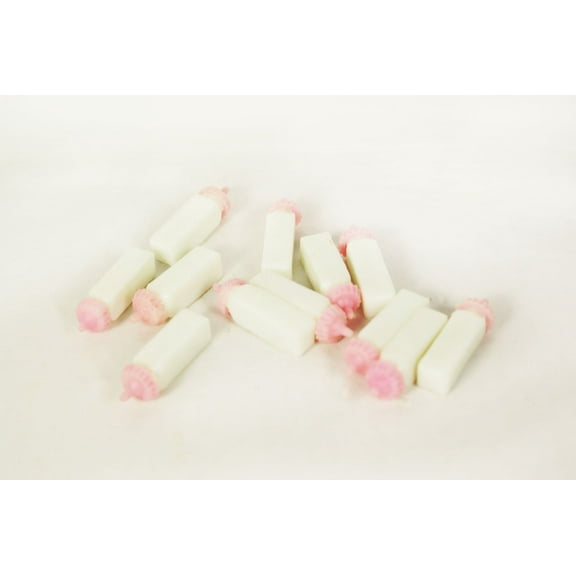 1" Plastic Milk Bottle Baby Shower Charm Game Party Decoration Favors Pink