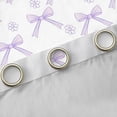 thumbnail image 4 of Erosebridal Vintage Ribbon Stripes Bow Black Out Curtains for Girls,Teens Women Chic Floral Bowknot Curtains Pack of 2 (42x63 Each),Breathable Home Decor, 4 of 6