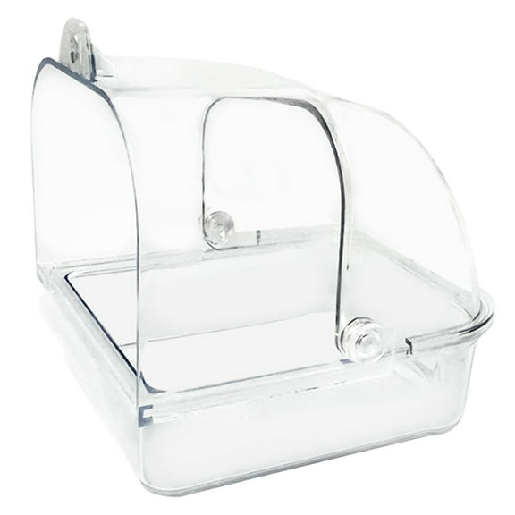 CIYISON Bird Cage Mounted Shower Room Antisplashing Hangable Bathing Tub for Parakeets
