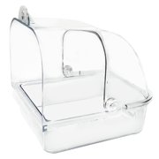 CIYISON Bird Cage Mounted Shower Room Antisplashing Hangable Bathing Tub for Parakeets