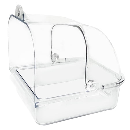 CIYISON Bird Cage Mounted Shower Room Antisplashing Hangable Bathing Tub for Parakeets
