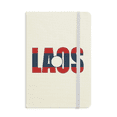 thumbnail image 1 of Carnet de Notes Officiel avec Drapeau du Laos, Couverture Rigide en Tissu, Journal Classique, 1 of 3