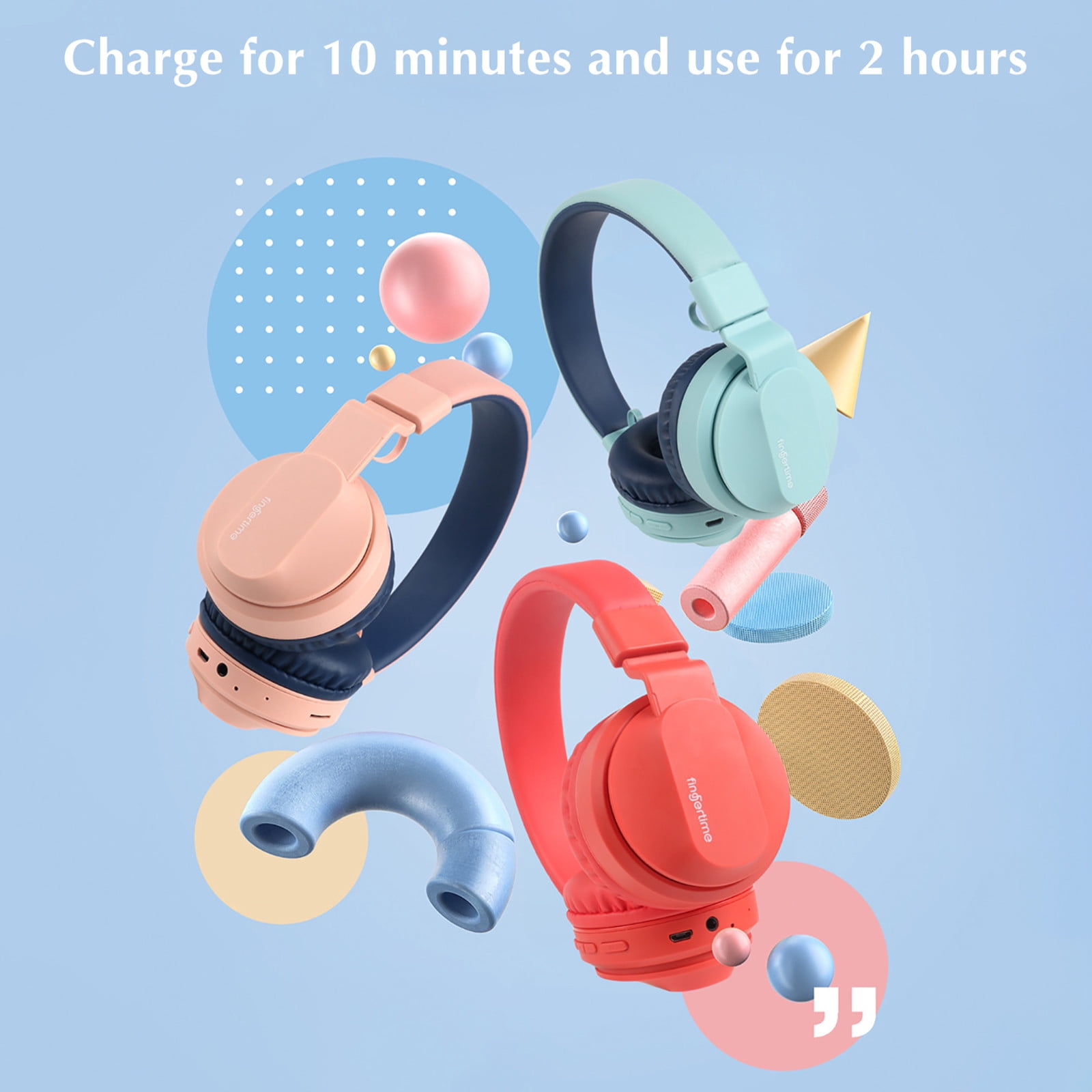 Wireless Headset with Mic for Work, Bluetooth Headset with AI Noise Cancelling Microphone, 65Hrs Working Time Wireless Headset with Microphone for Work from Home/PC/CallCenter/Computer/Laptop,Pink