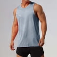 thumbnail image 2 of Afdoent Mens Tank Tops Men's Summer Outdoor Sports Fitness Running Breathable Loose Sleeveless Crew Neck Vest Fashion, 2 of 4