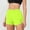 (Fashion 92)Yellow, variant on Aimik Solid Athletic Shorts for Women High Waist Stretchy Waist Sport Shorts with Pockets and Drawstring Summer Casual Shorts