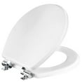 thumbnail image 2 of Bemis 26CHSLA 000 White Enamel Slow Close Benton Round Wood Toilet Seat, 2 of 5