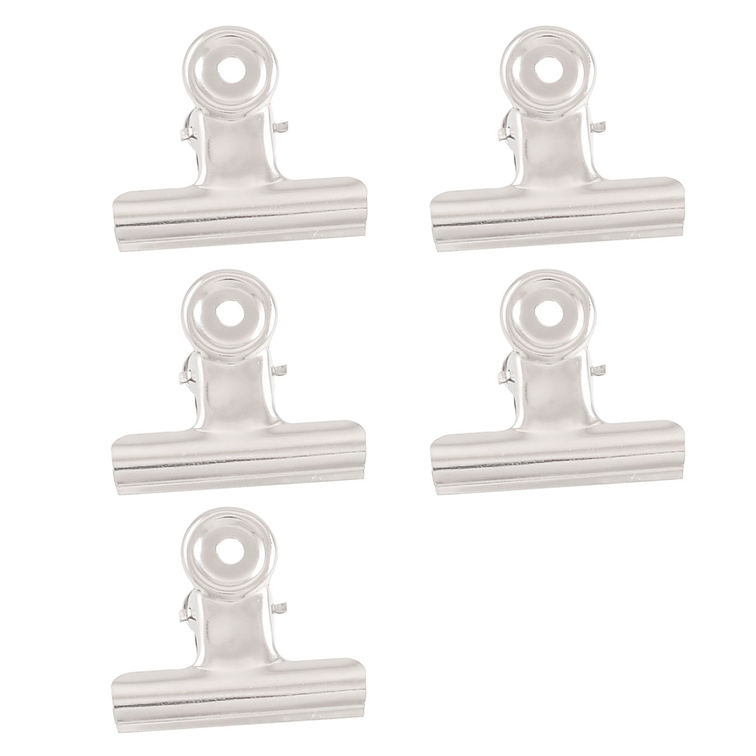 5 x Files Paper Organize Spring Loaded Binder Clips Clamps 2.4" Width
