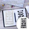 thumbnail image 2 of facefd 20 Pieces Painting Stencils Set Artistic DIY Multi Functional Drawing Templates School Notebook Diary Scrapbook, 2 of 5