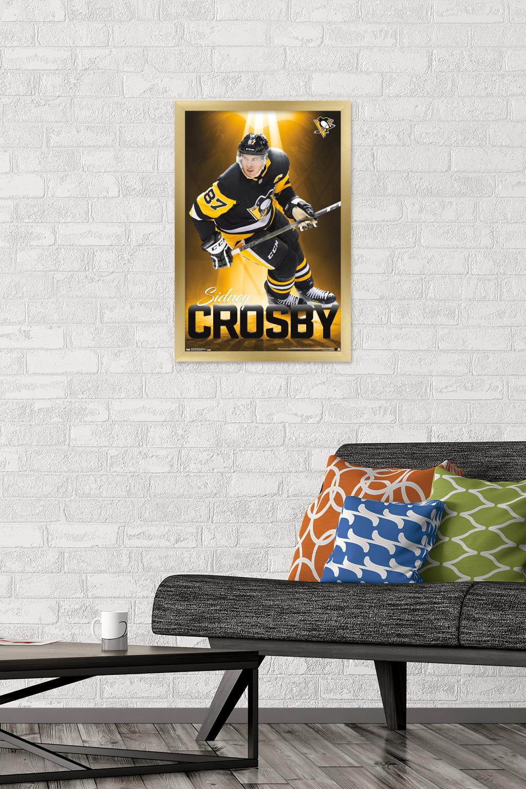 NHL Pittsburgh Penguins - Sidney Crosby 18 Wall Poster, 14.725" x 22.375", Framed