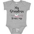 thumbnail image 3 of Inktastic My Grandma Loves Me Heart Grandchild Boys or Girls Baby Bodysuit, 3 of 5