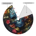 thumbnail image 2 of Sikiie Butterfly Flower Skull A 30-48 inches {designName} Print Christmas Tree Skirt Snowman Xmas Tree Skirt with Edge Christmas Decorations for Holiday Party48", 2 of 7