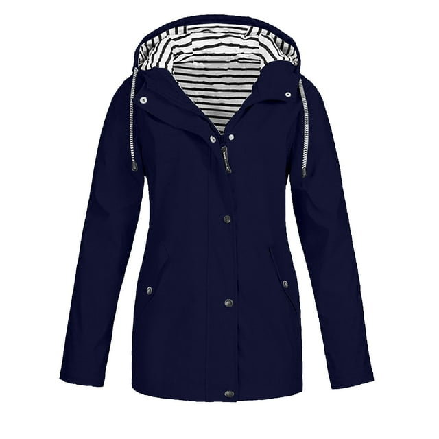 Women's Checkered Hooded Anorak Jacket Two Piece Set Outdoor Mountaineering Windbreaker For Autumn Winter