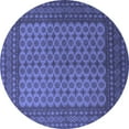 thumbnail image 1 of Ahgly Company Machine Washable Indoor Round Persian Blue Traditional Area Rugs, 5' Round, 1 of 4