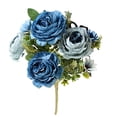 thumbnail image 2 of 1Pc Clearance Under $3 Artificial Ranunculus Artificial Peony Abs For Vase Display Peony Realistic Blue, 2 of 9