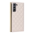 thumbnail image 5 of For Samsung Galaxy S21 FE Wallet Phone Case,PU Leather Folio Flip Kickstand,With Wrist Strap&Shoulder Strap,Card Slots,Shockproof Rugged Anti-fall Crossbody Phone Case Cover,White, 5 of 9