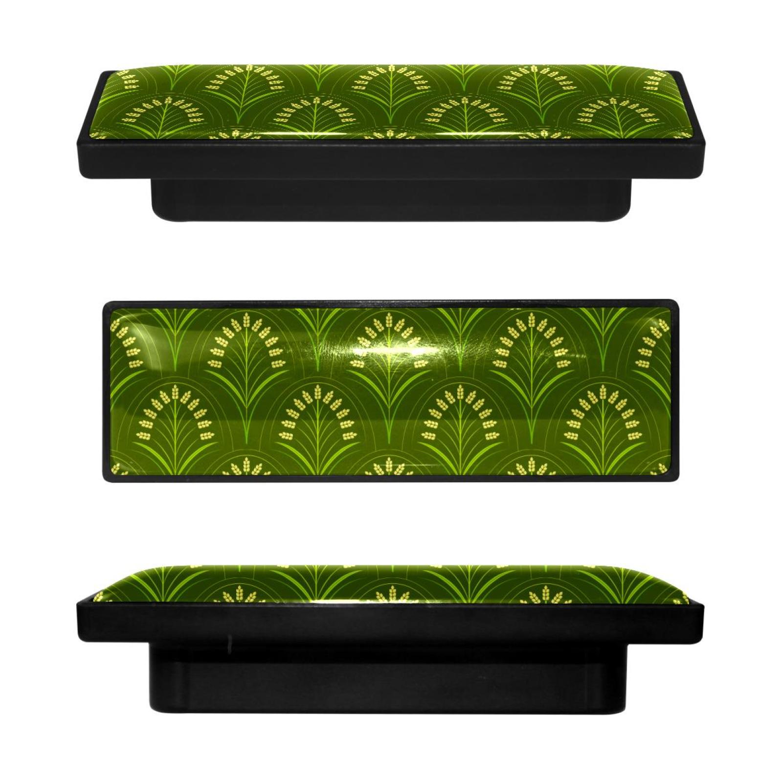 4 Pcs Rectangle Cabinet Handle Cupboard Knob Drawer Pulls Handle Green ...