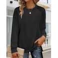 thumbnail image 2 of Zeagoo Women Cotton Tops Long Sleeve T Shirts Tunic 2025 Ladies Dressy Blouse Casual Shirts for Fall Winter, 2 of 6
