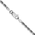 thumbnail image 2 of Auriga Fine Jewelry 10K White Gold 2.75mm Quadruple Rope Chain Anklet 9" for Women, 2 of 6