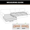 thumbnail image 2 of Sectional Couch Covers Pieces Knitted Jacquard Sofa Seat Cushion Covers L Shape Separate Cushion Couch Chaise Cover for Both Left/Right Sectional Couch ( Seater + Chaise ), 2 of 6