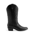 thumbnail image 2 of Botas Vaqueras Bordadas Negras para Mujer DREAM PAIRS 25 cm, 2 of 8