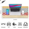 thumbnail image 5 of Long Mouse Pads for Desk,Colorful Geometric Striped Pattern Desk Mats on Top Of Desks, Desk Mouse Pad Extra Large with 3mm Non-Slip Base and Stitched Edge for Gaming,Office,Work,Home 35.4"x15.7", 5 of 6