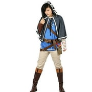 Links Costume Deluxe Cape Belt Slate Legend Wild Version Cosplay Outfits XL