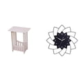 thumbnail image 1 of Mesilla de noche,Mesa auxiliar,mesa de centro,mesa esquinera,mesilla de noche,Reloj de pared grande,Reloj de pared acrílico silencioso,sin tictac,Reloj de pared grande para, 1 of 8