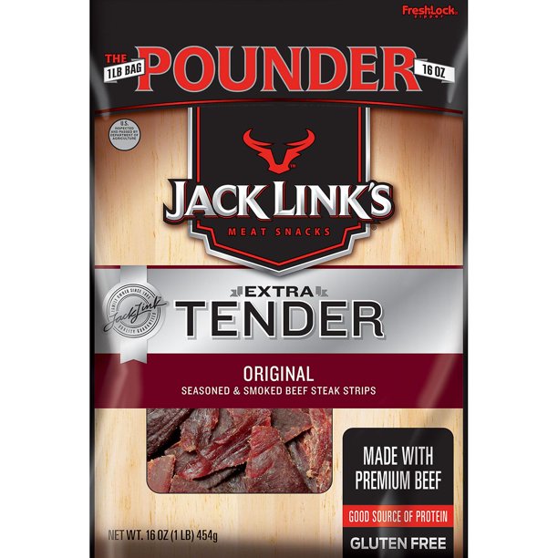 Jack Link's Extra Tender Original Beef Jerky, 1lb