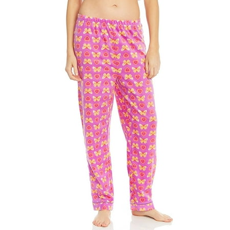 - Leveret Women Fleece Sleep Pants Butterfly Small