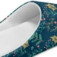 thumbnail image 6 of Psesaysky Green Floral Print Indoor Slippers for Women Lightweight House Bedroom Closed Toe Warm Slipper Shoes Trendy Gift Slippers, Size 10.5-11.5, 6 of 7