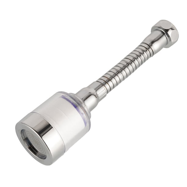 Xihbxyly Extensor de Grifo, Boquilla Giratoria Ahorradora de Agua, Manguera Ajustable 360°, Potenciador de Fregadero, Ahorro de Agua, Fácil Instalación, Acero Inoxidable, Ajuste Universal, Tamaño 16,