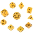 thumbnail image 4 of Juego de Dados acrílicos poliédricos Zulema 10 piezas D4-D30 amarillo, 4 of 8
