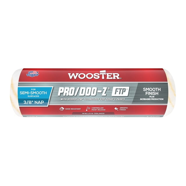 Funda para rodillo de pintura Wooster RR666 Pro Doo Z FTP, 23 cm, 3/8 pulgadas, siesta