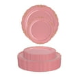 thumbnail image 4 of Crown Display 12 oz Coral/Gold Hard Plastic Victorian Design Wedding and Holiday Dinner Bowls - 60 Ct., 4 of 6