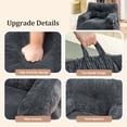 thumbnail image 4 of MIERES Small Bean Bag Chair for Adults & Kids, Giant Bean Bag Couch, Comfy Reading Chair with Armrests, Soft Cozy Chair for Bedroom, Lounge Sofa for Gaming, Napping & Relaxing, Gray, 4 of 9