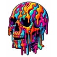 thumbnail image 3 of CafePress - Vibrant Psychedelic Skull Men's Value T Shirt - Men's Classic Cotton T-Shirts, 3 of 3